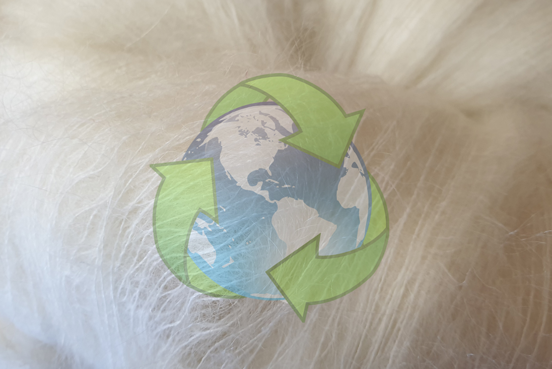 world's first 100% recycled Superkid mohair